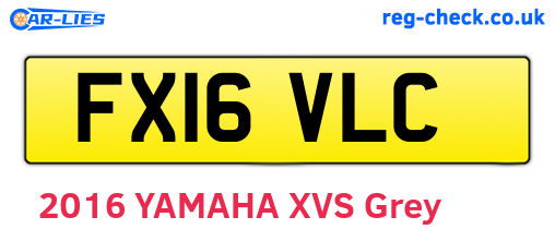 FX16VLC are the vehicle registration plates.