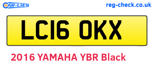 LC16OKX are the vehicle registration plates.
