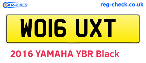 WO16UXT are the vehicle registration plates.