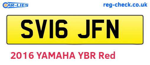 SV16JFN are the vehicle registration plates.