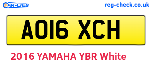 AO16XCH are the vehicle registration plates.