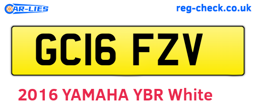 GC16FZV are the vehicle registration plates.