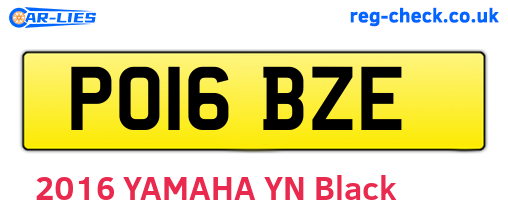 PO16BZE are the vehicle registration plates.