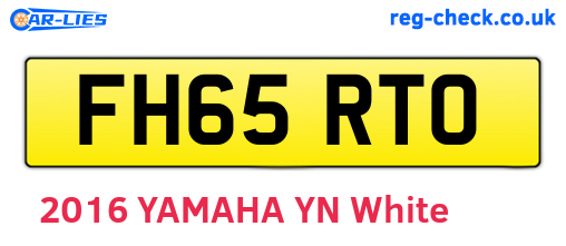 FH65RTO are the vehicle registration plates.