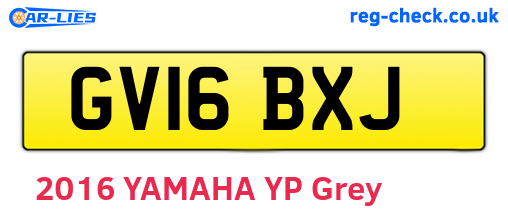 GV16BXJ are the vehicle registration plates.