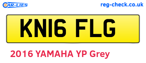 KN16FLG are the vehicle registration plates.