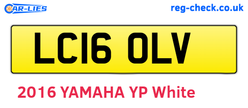 LC16OLV are the vehicle registration plates.