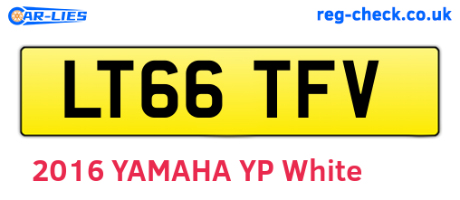 LT66TFV are the vehicle registration plates.