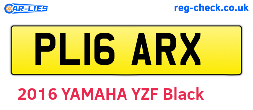 PL16ARX are the vehicle registration plates.