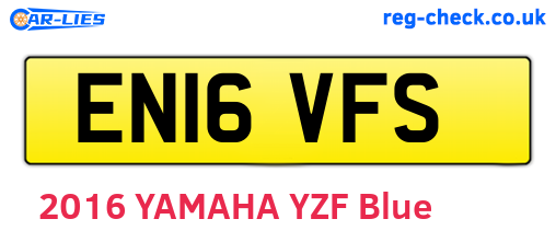 EN16VFS are the vehicle registration plates.