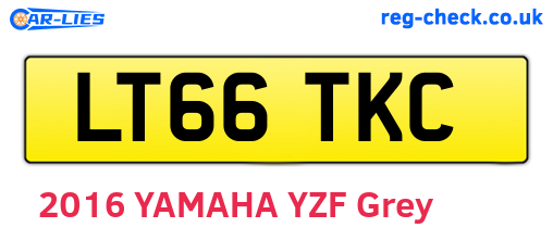 LT66TKC are the vehicle registration plates.