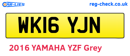 WK16YJN are the vehicle registration plates.