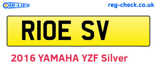 R10ESV are the vehicle registration plates.