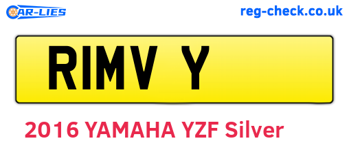 R1MVY are the vehicle registration plates.