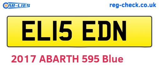 EL15EDN are the vehicle registration plates.