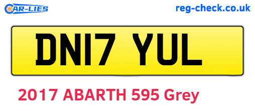 DN17YUL are the vehicle registration plates.