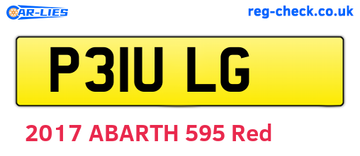 P31ULG are the vehicle registration plates.