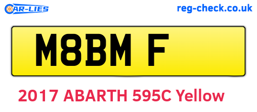 M8BMF are the vehicle registration plates.