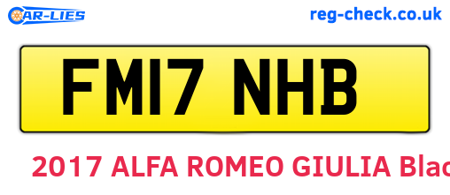FM17NHB are the vehicle registration plates.