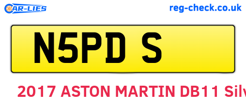 N5PDS are the vehicle registration plates.