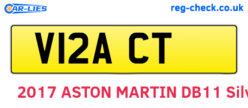 V12ACT are the vehicle registration plates.