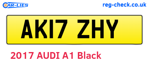 AK17ZHY are the vehicle registration plates.