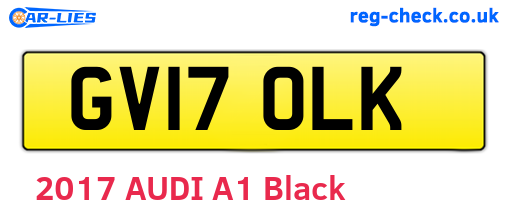GV17OLK are the vehicle registration plates.