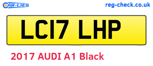 LC17LHP are the vehicle registration plates.