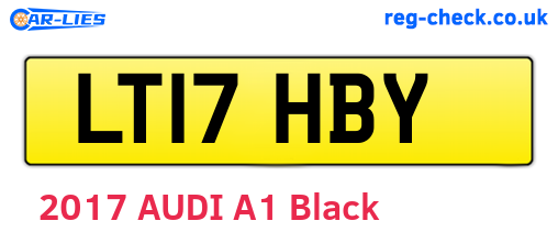 LT17HBY are the vehicle registration plates.