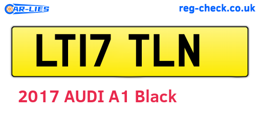 LT17TLN are the vehicle registration plates.