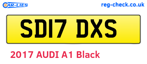 SD17DXS are the vehicle registration plates.