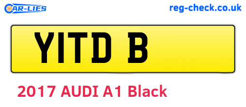 Y1TDB are the vehicle registration plates.