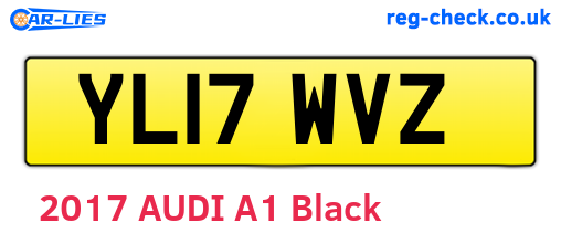 YL17WVZ are the vehicle registration plates.