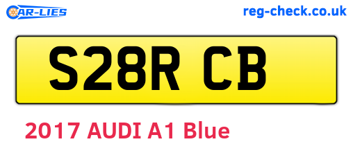 S28RCB are the vehicle registration plates.