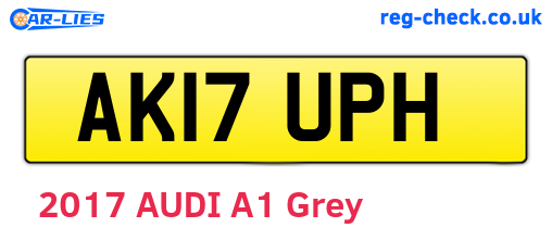 AK17UPH are the vehicle registration plates.