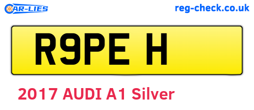 R9PEH are the vehicle registration plates.
