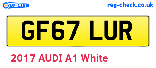 GF67LUR are the vehicle registration plates.