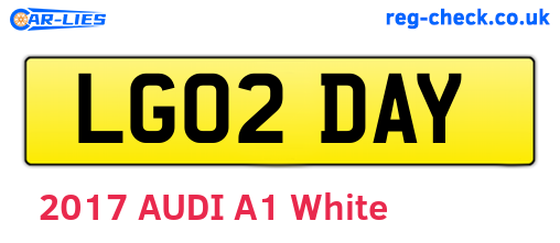 LG02DAY are the vehicle registration plates.