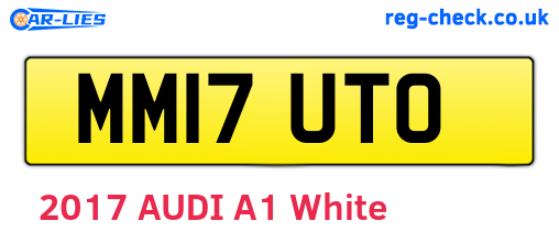 MM17UTO are the vehicle registration plates.