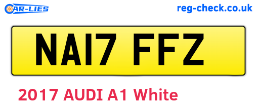 NA17FFZ are the vehicle registration plates.