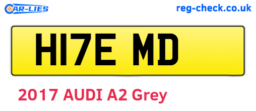 H17EMD are the vehicle registration plates.