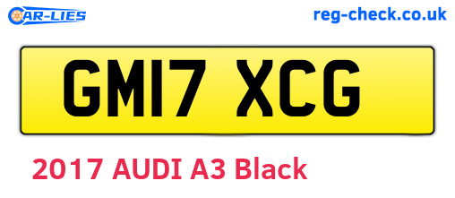 GM17XCG are the vehicle registration plates.