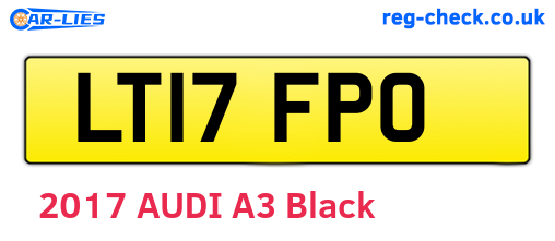 LT17FPO are the vehicle registration plates.