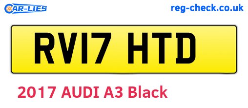 RV17HTD are the vehicle registration plates.