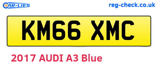 KM66XMC are the vehicle registration plates.