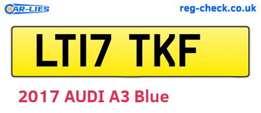 LT17TKF are the vehicle registration plates.