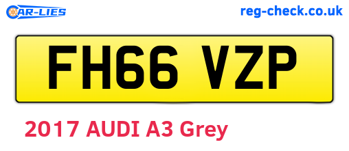FH66VZP are the vehicle registration plates.