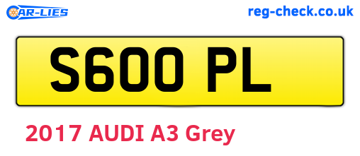 S60OPL are the vehicle registration plates.