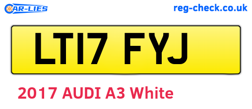 LT17FYJ are the vehicle registration plates.