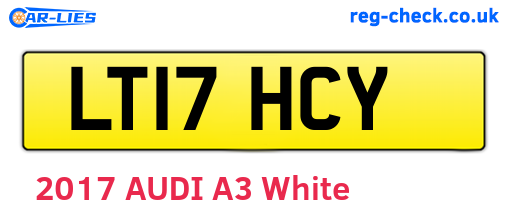 LT17HCY are the vehicle registration plates.